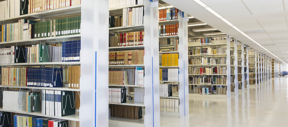 Rangée de bibliothèque