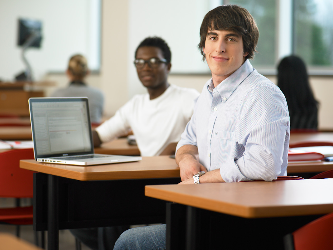 Étudiants dans une classe