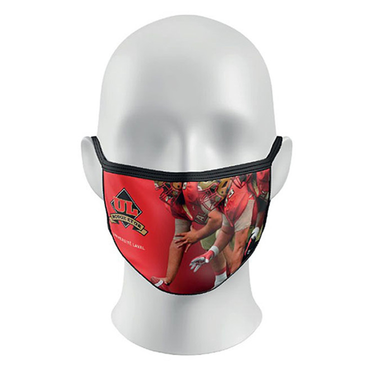 Couvre-visage rouge football RO