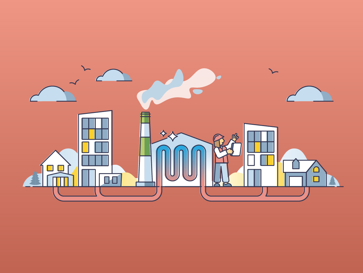 réseau thermique décentralisé
