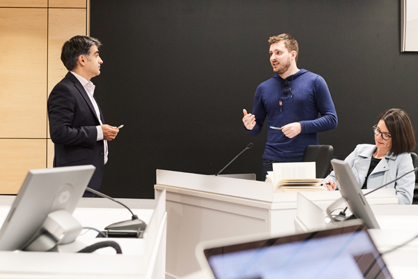 Professeur et étudiants