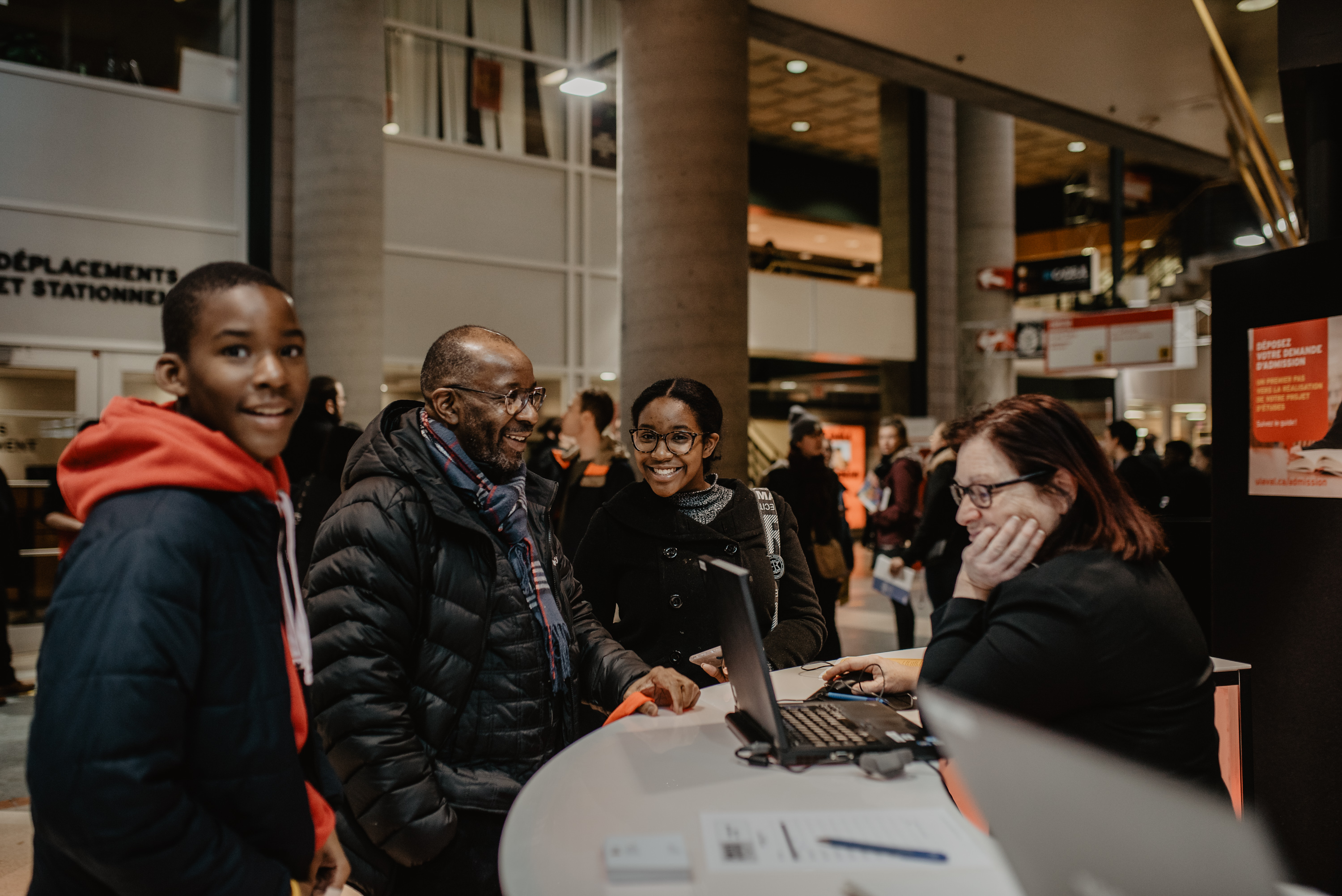 Étudiants aux Portes ouvertes