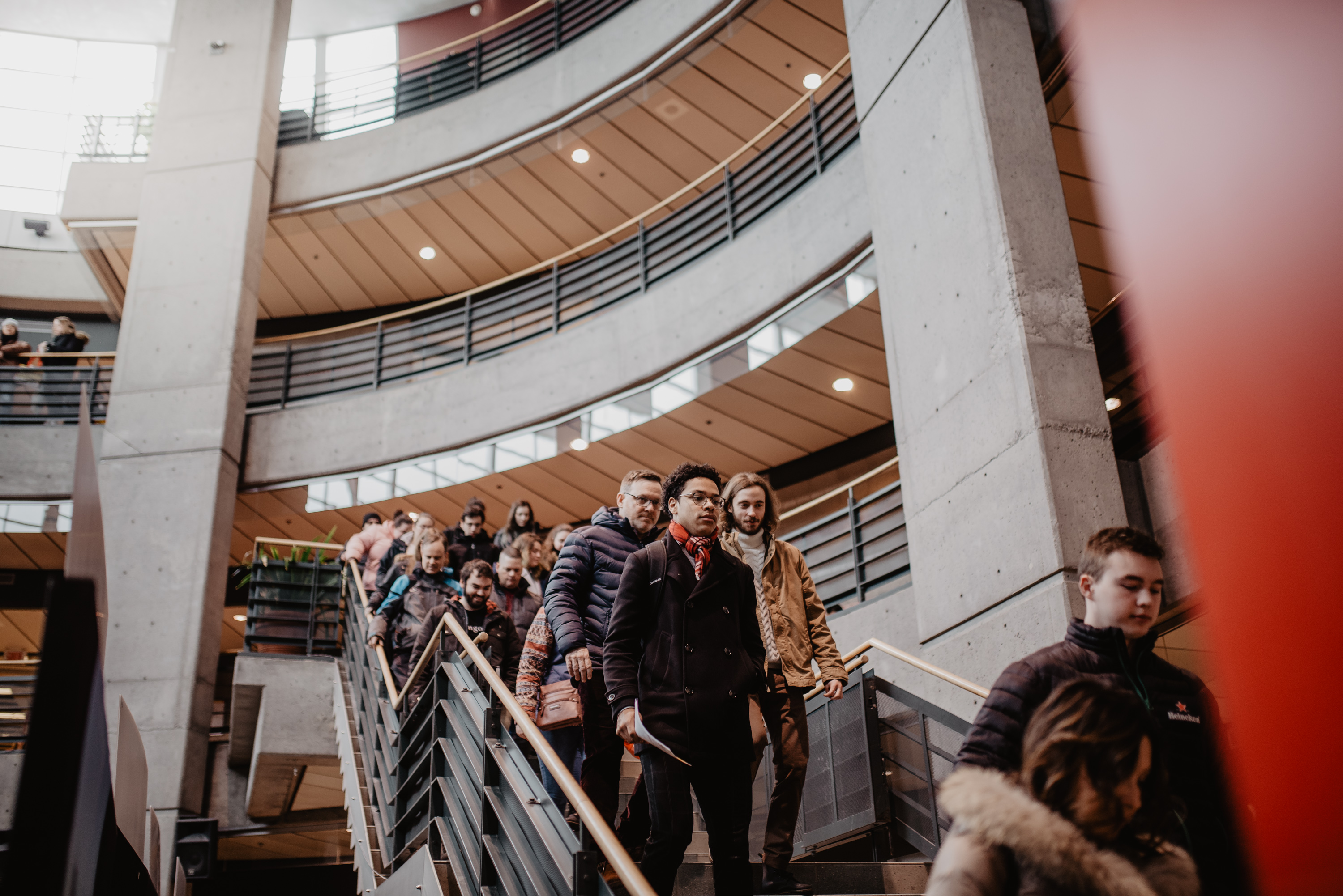 Étudiants aux Portes ouvertes