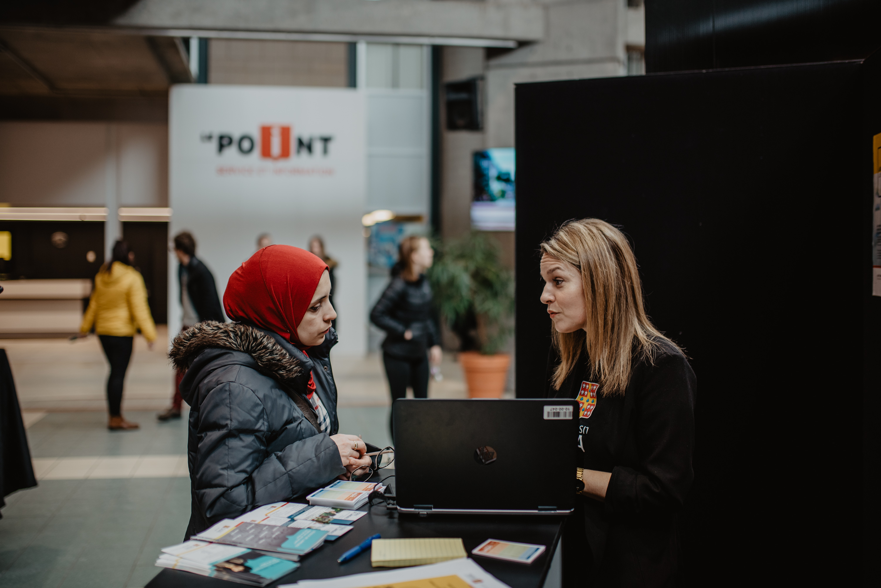 Étudiants aux Portes ouvertes