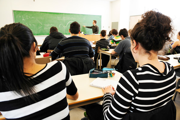 étudiants dans une classe