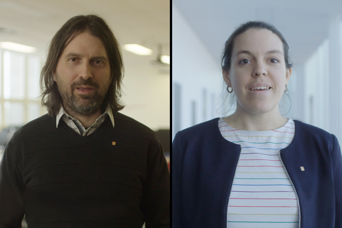 Christian Gagné, directeur scientifique de l’Institut intelligence et données de l’Université Laval collabore avec Flavie Lavoie-Cardinal, professeure à l’Université Laval et membre du Centre de recherche CERVO.