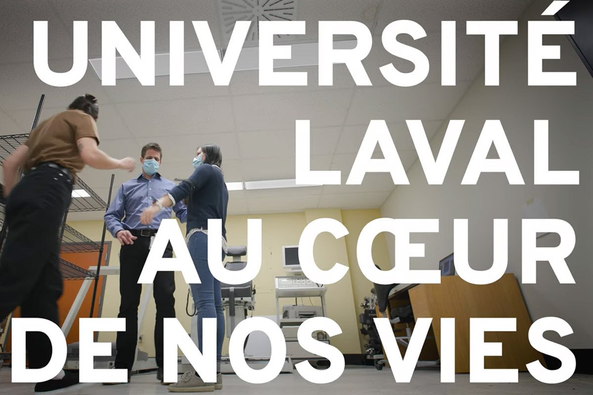 Capture écran d'une vidéo présentant les travaux du professeur Alexandre Campeau-Lecours