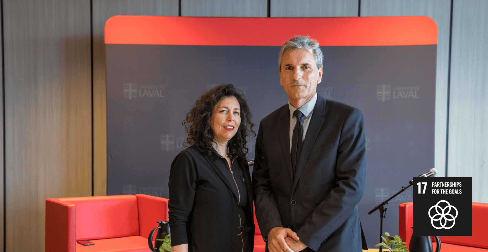Aurore Benadiba and professor Christophe Albiges