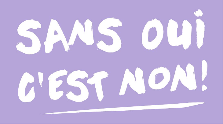 Logo de la campagne Sans oui, c'est non!