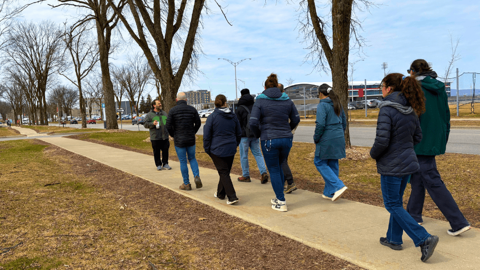Tour guidé sur le campus