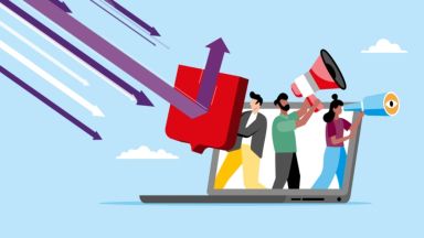 Illustration de communication numérique