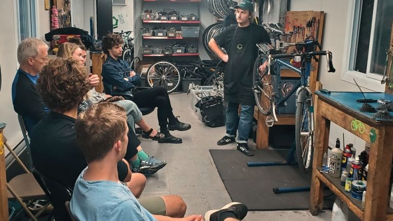 Atelier de réparation de vélo