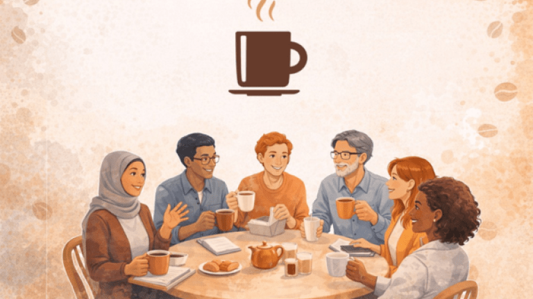 Image générée personnes autour d'une table